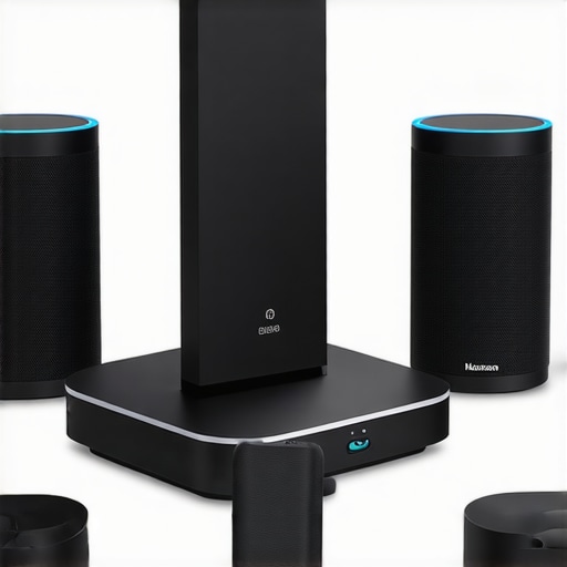 Smart home audio system with Wi-Fi router and wireless speakers