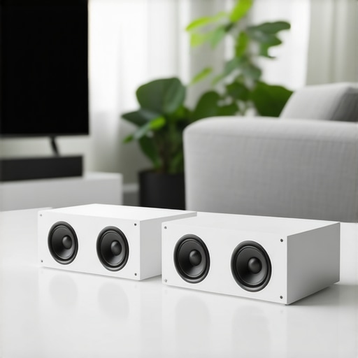 Multiroom Wi-Fi speakers interconnected in a modern living space