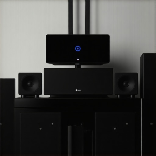 Diagram of a home with strategically placed Wi-Fi speakers connected to a high-performance router.